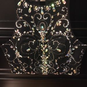 The top (only) of a prom dress